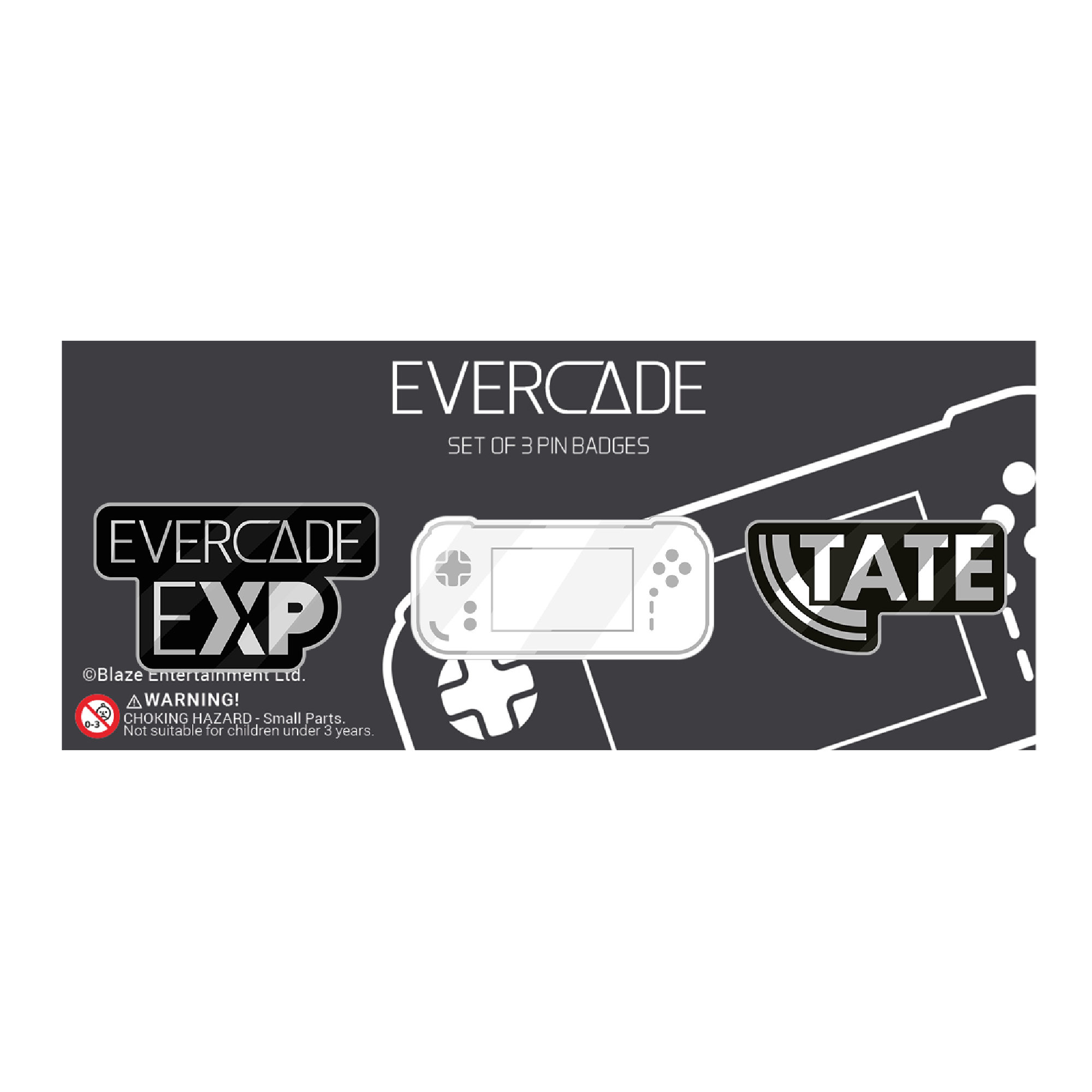 Evercade EXP Pin Badge Set