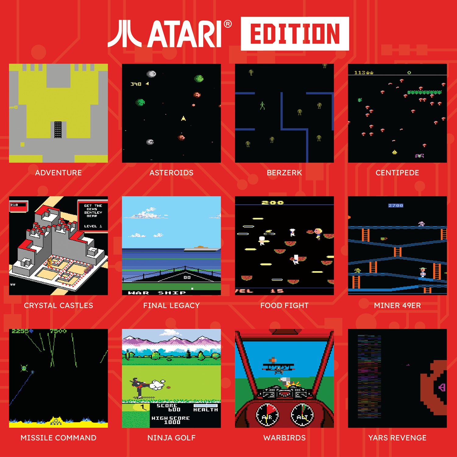 HyperMegaTech! Atari Super Pocket Case Bundle