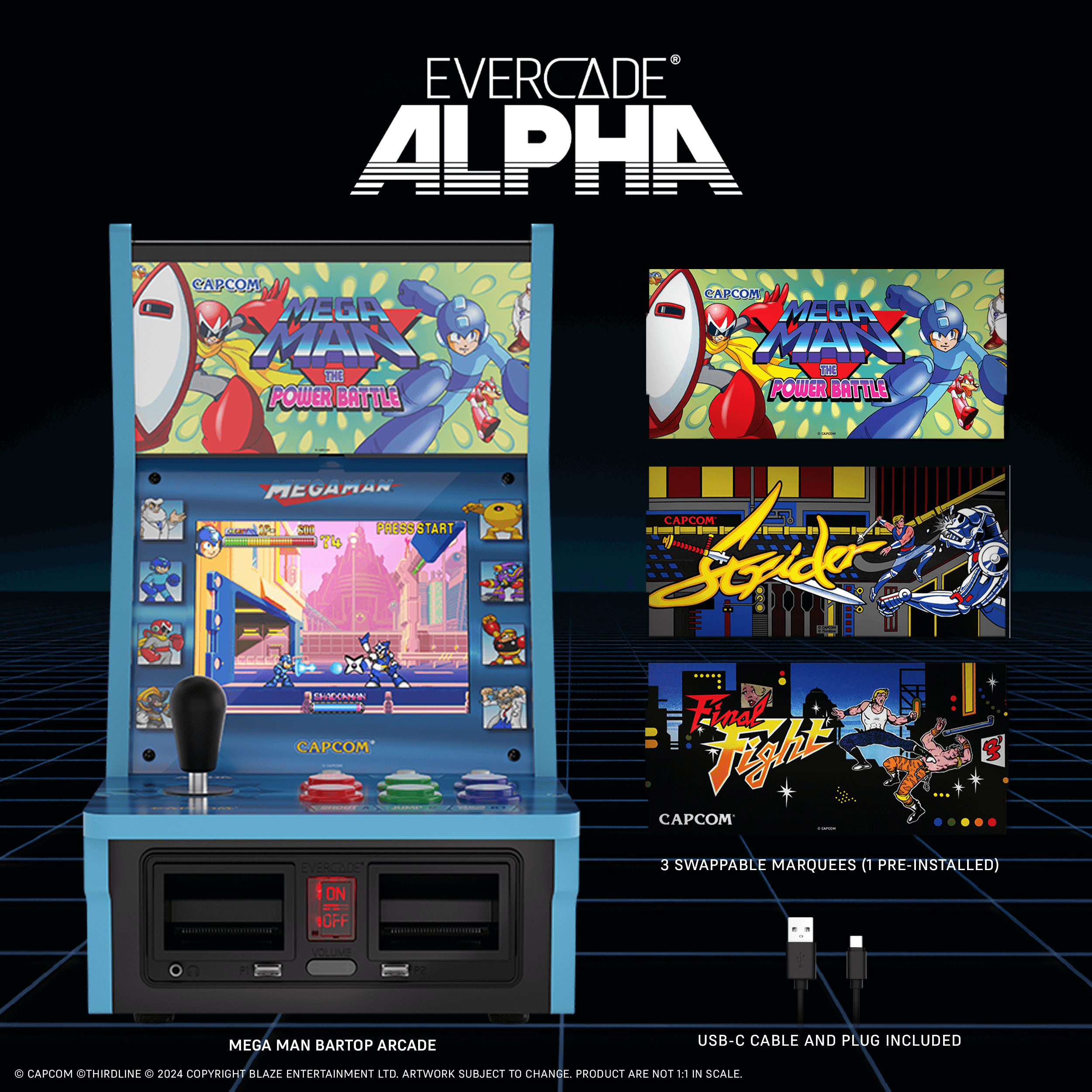 Evercade Alpha Mega Man™  Bartop Arcade