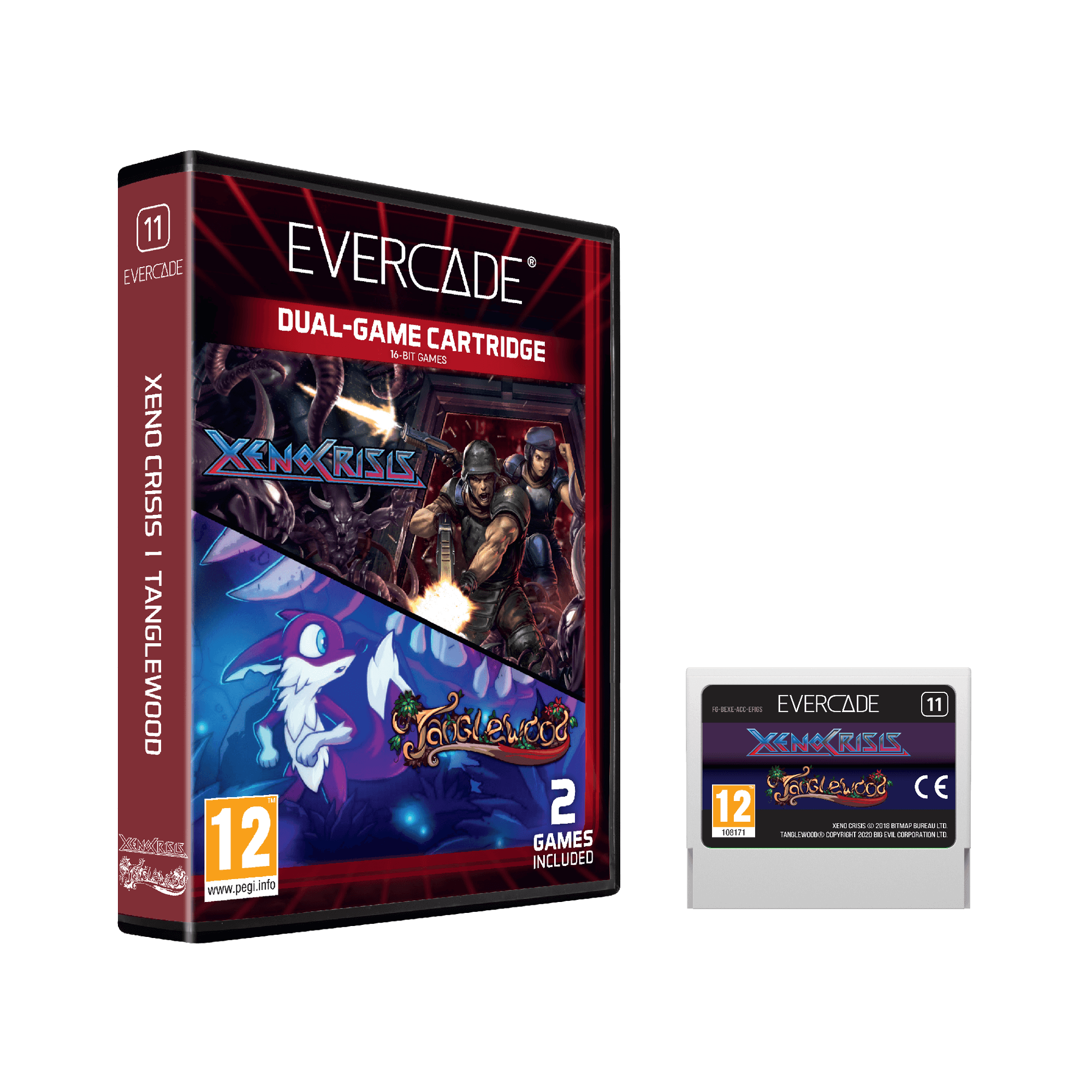 #11 Xeno Crisis & Tanglewood Dual Game - Evercade Cartridge