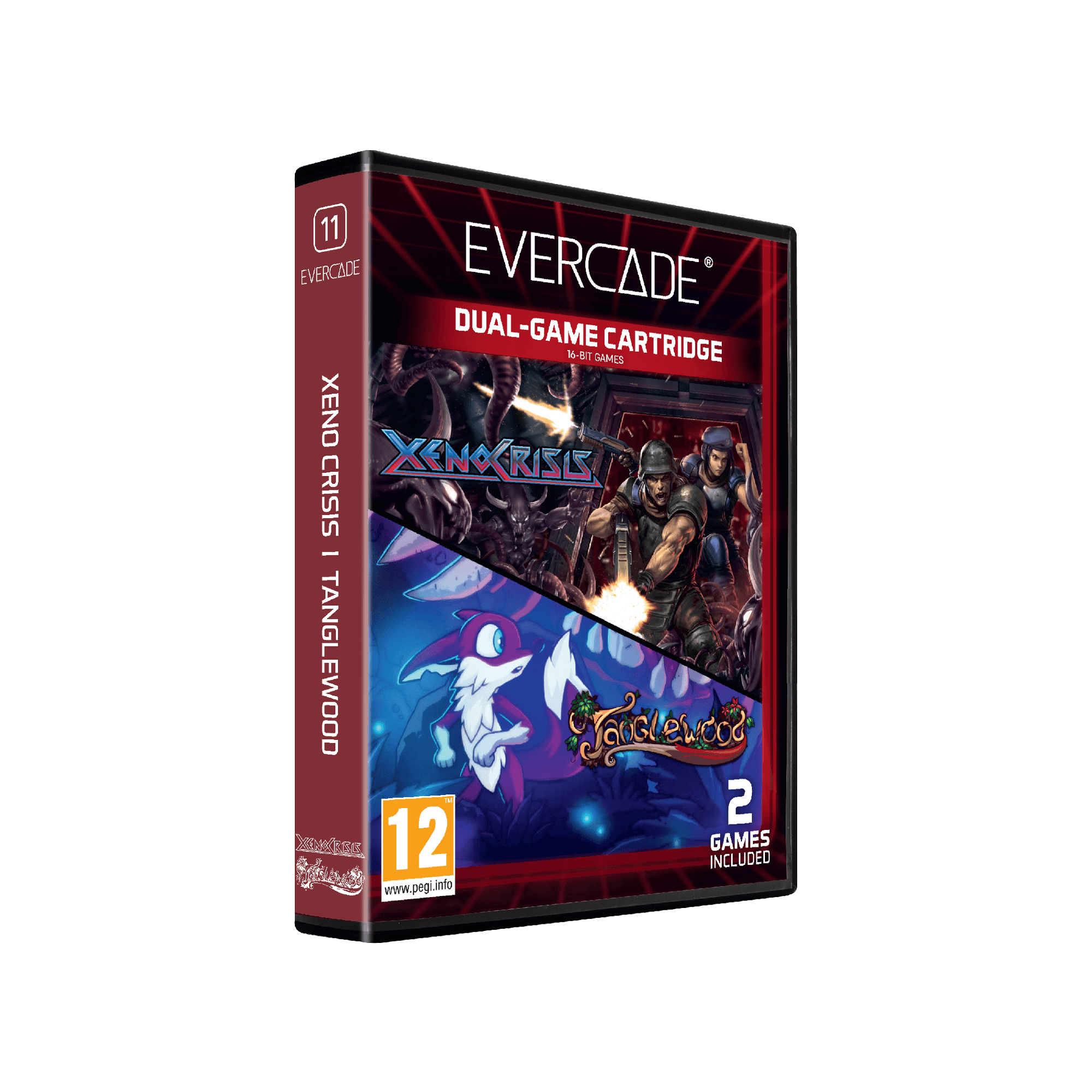 #11 Xeno Crisis & Tanglewood Dual Game - Evercade Cartridge