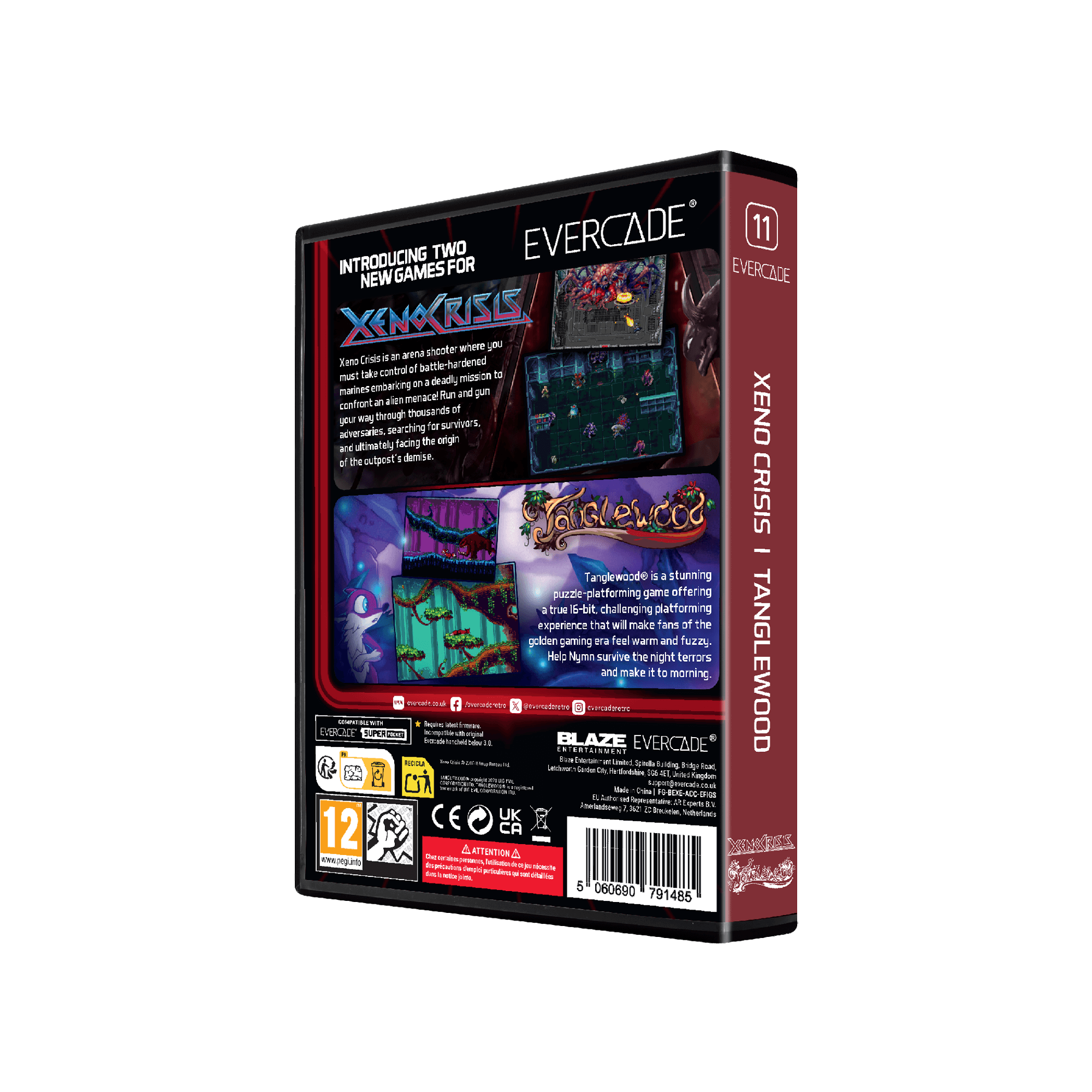 #11 Xeno Crisis & Tanglewood Dual Game - Evercade Cartridge