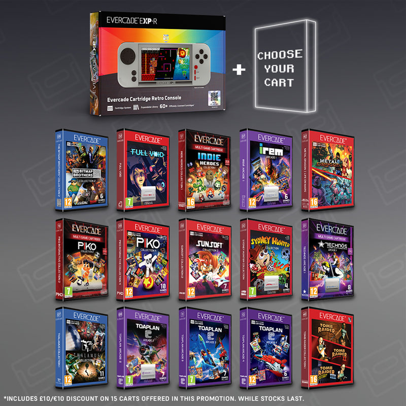 Evercade EXP-R Solo plus Cartridge Bundle