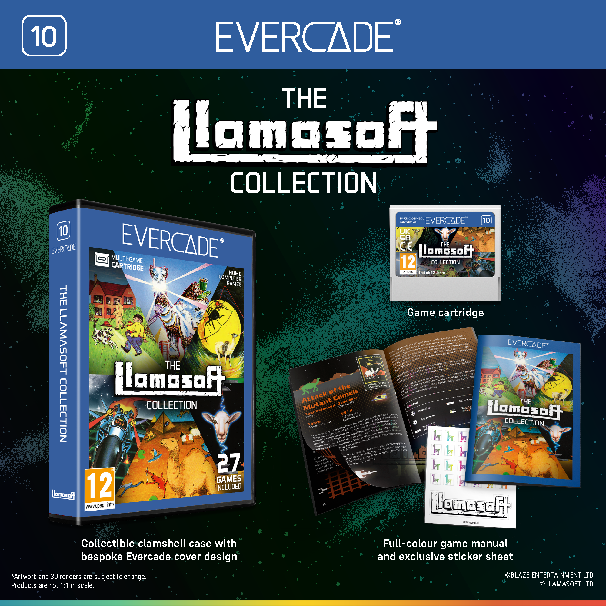 #10 The Llamasoft Collection - Evercade Cartridge