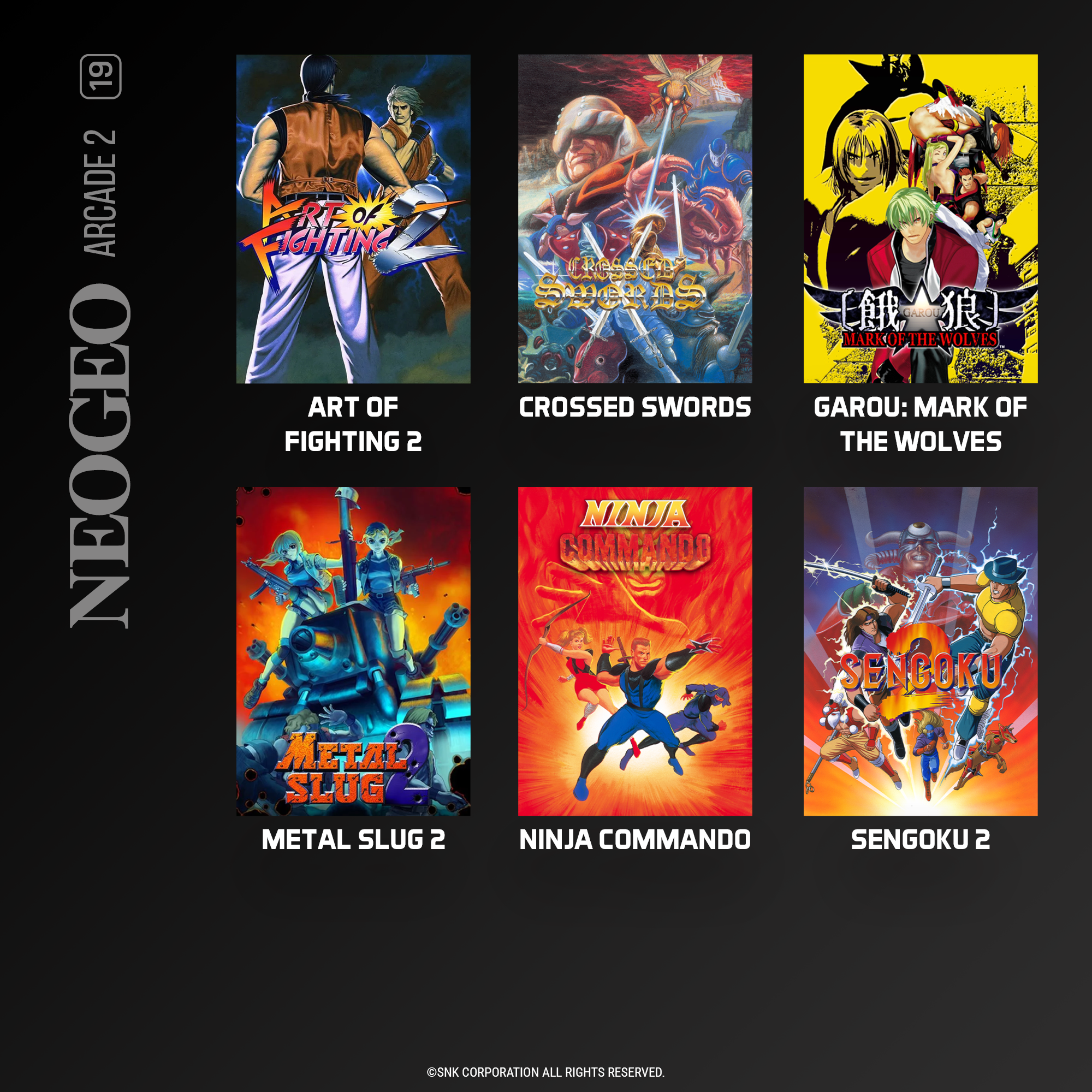 #19 NEOGEO Arcade 2 - Evercade Cartridge