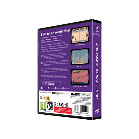 #15 Windjammers, Karnov and Friends - Evercade Cartridge