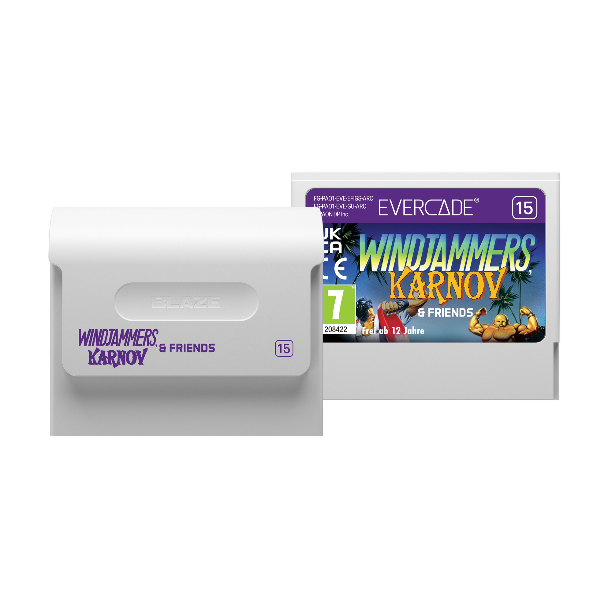 #15 Windjammers, Karnov and Friends - Evercade Cartridge