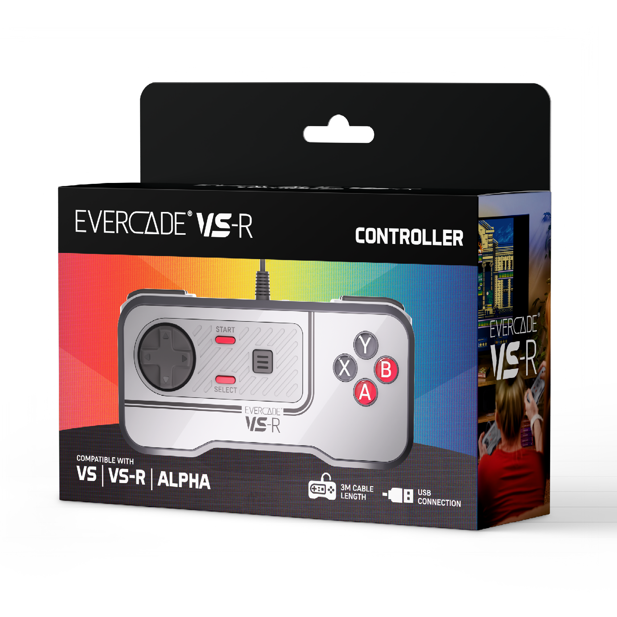 Evercade VS-R  Wired Controller - Classic Retro