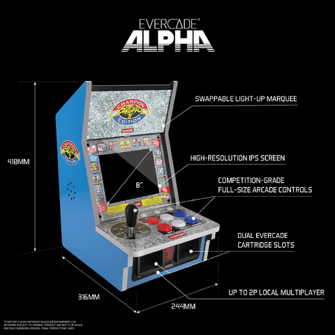 Evercade Alpha Street Fighter™ Bartop Arcade