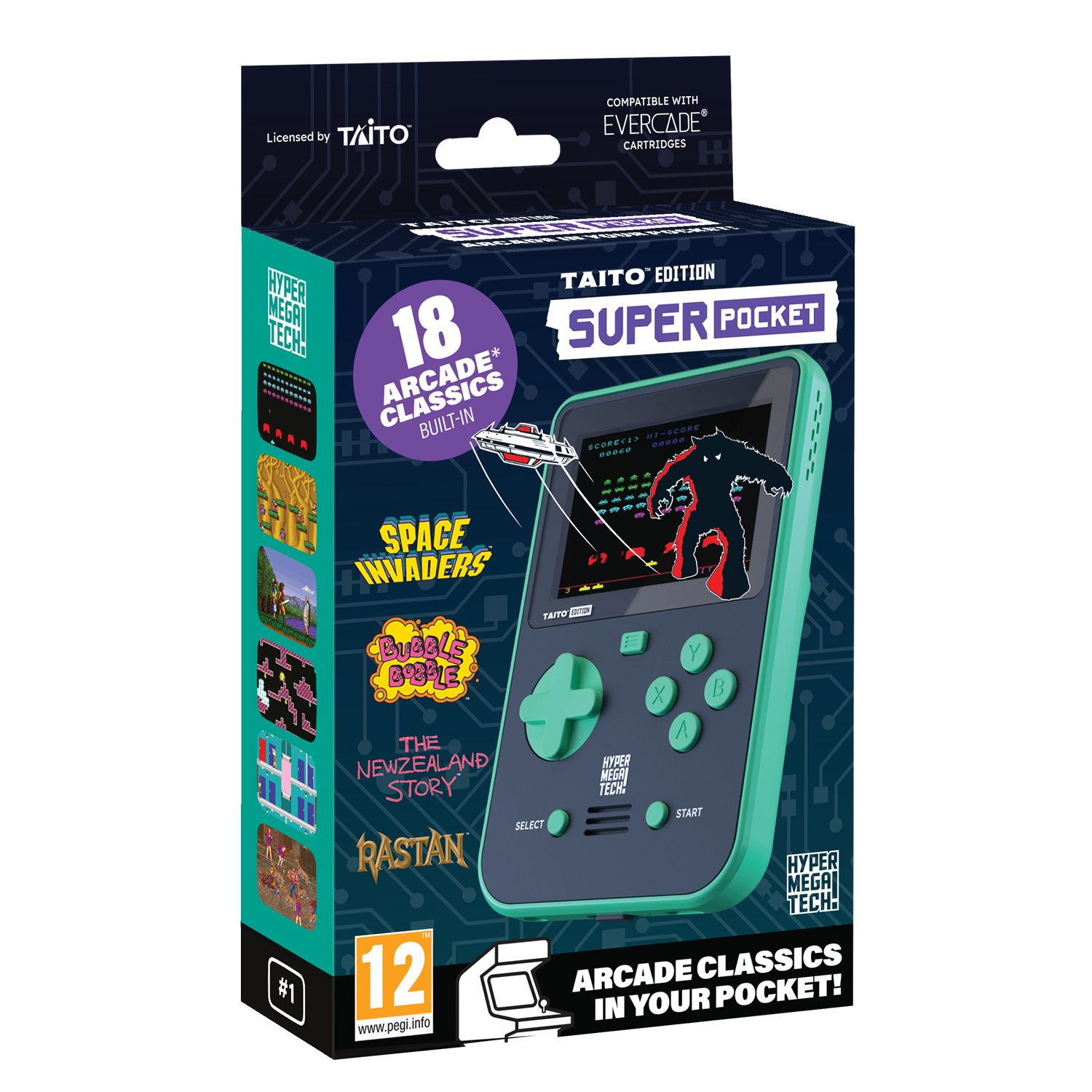 HyperMegaTech! Taito Super Pocket Case Bundle