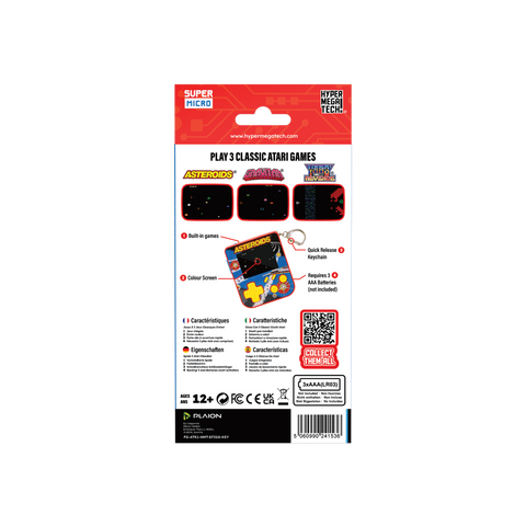 Super Micro Asteroids Keychain Gamer