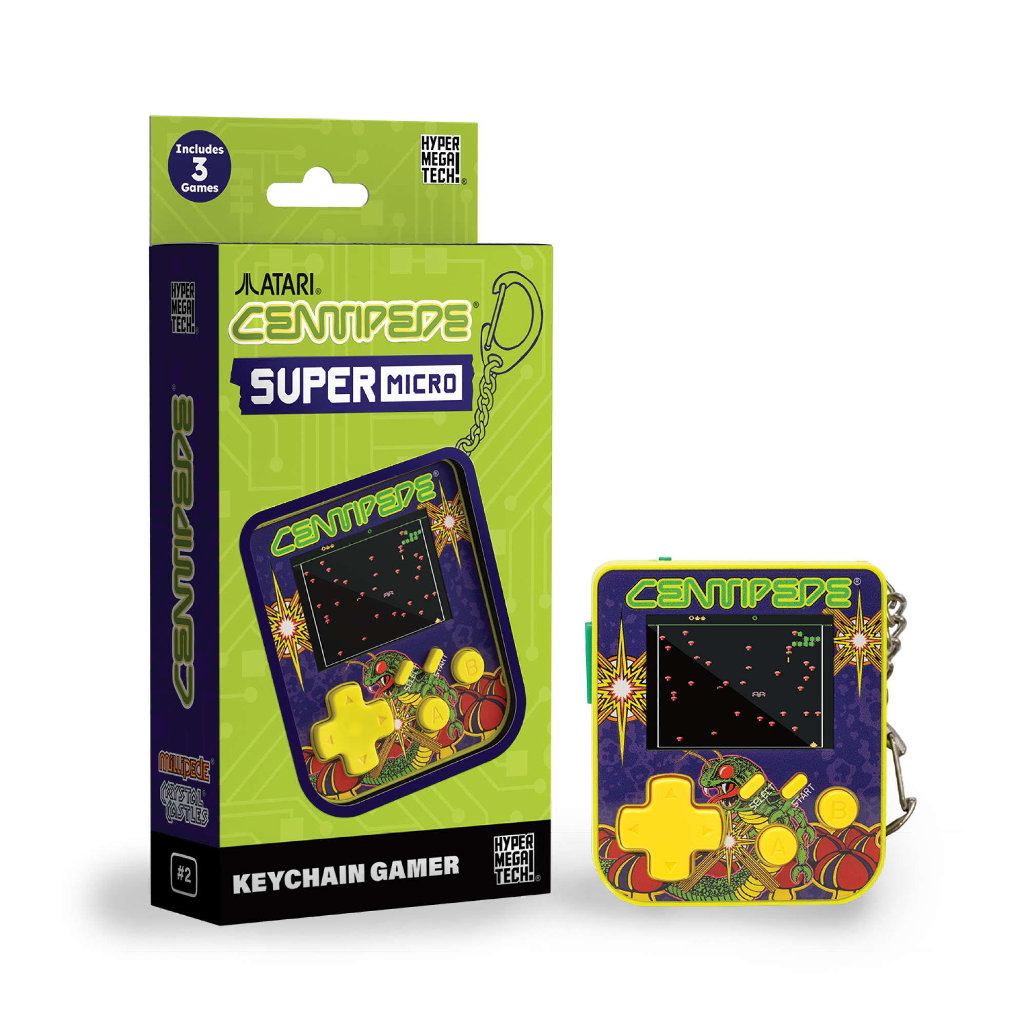 Super Micro Centipede Keychain Gamer