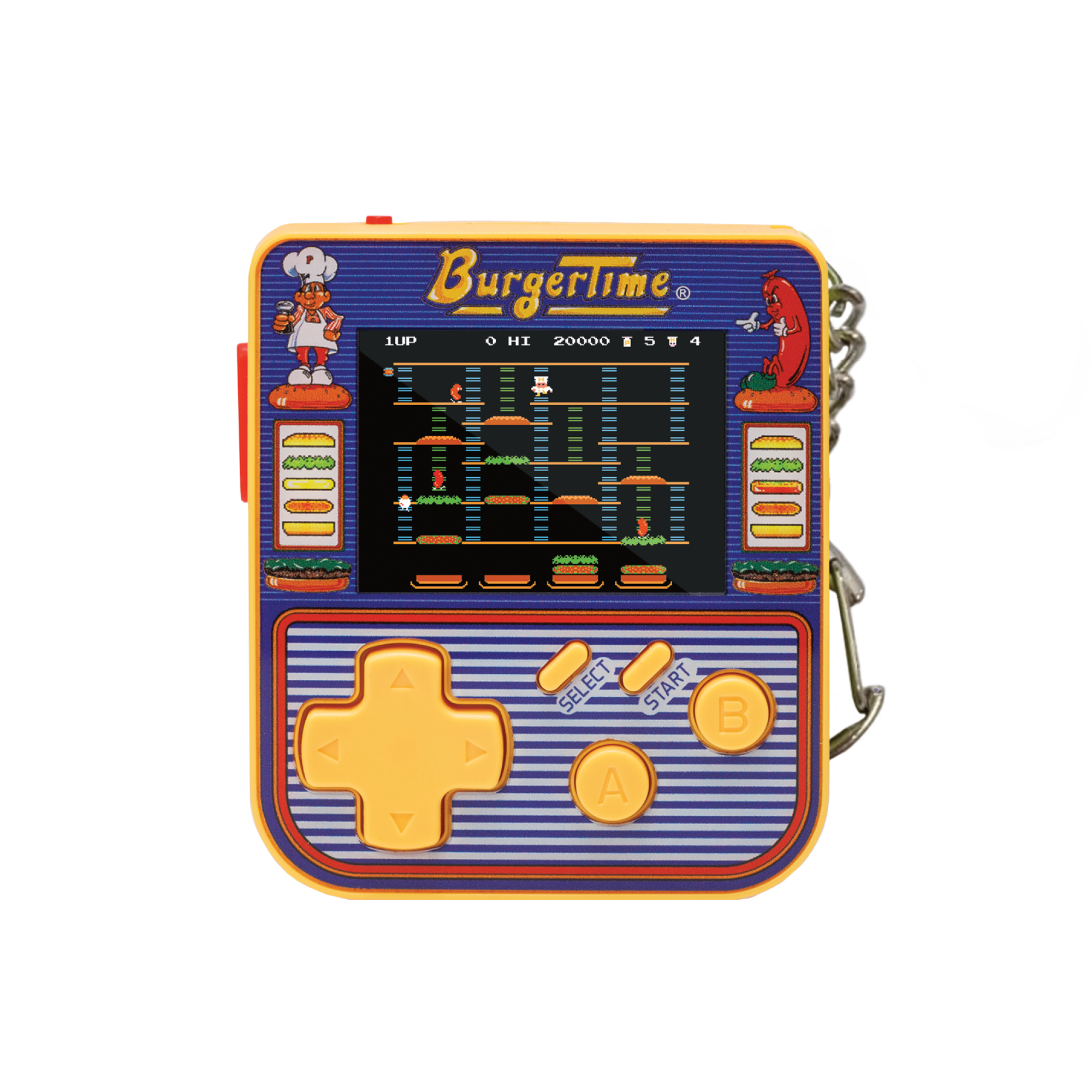 Super Micro Burgertime Keychain Gamer