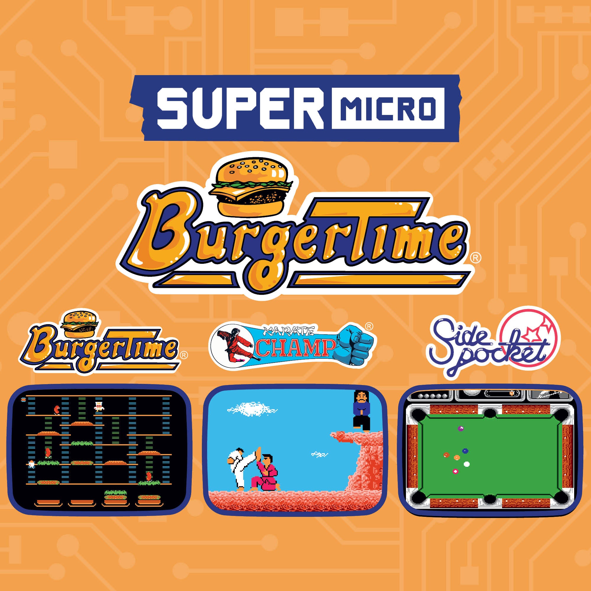 Super Micro Burgertime Keychain Gamer
