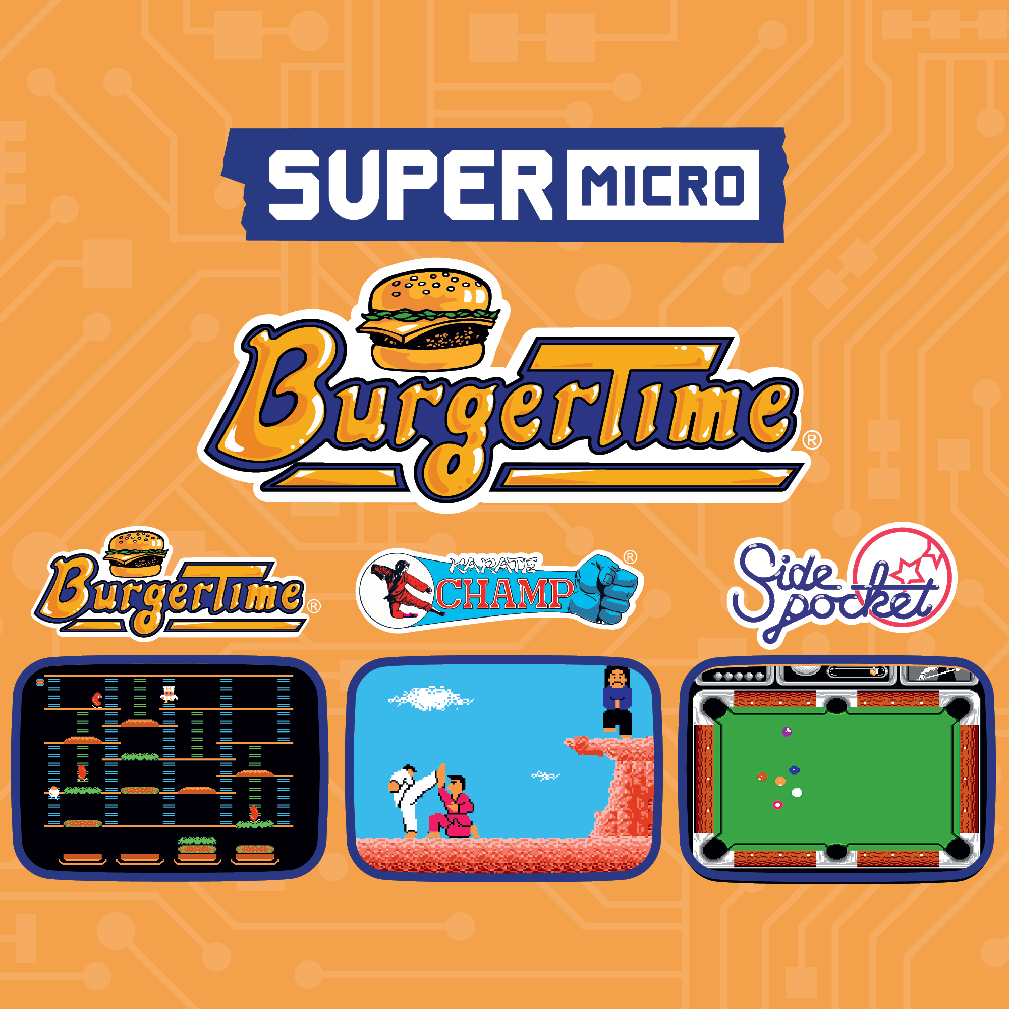 Super Micro Burgertime Keychain Gamer