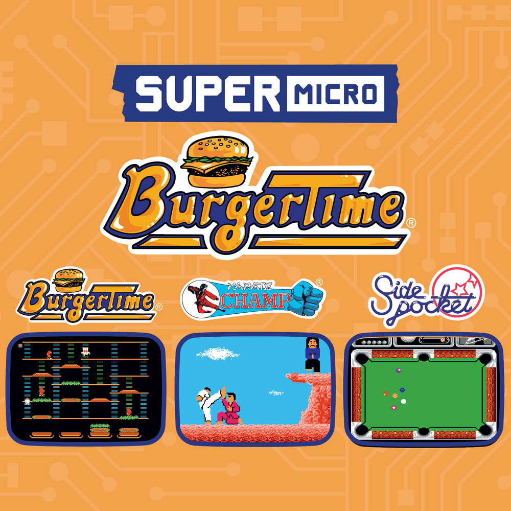 Supermicro Keychain Super Micro Burgertime Keychain Gamer