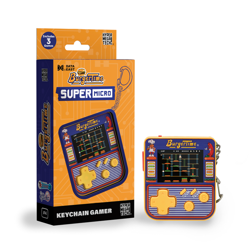 Super Micro Burgertime Keychain Gamer