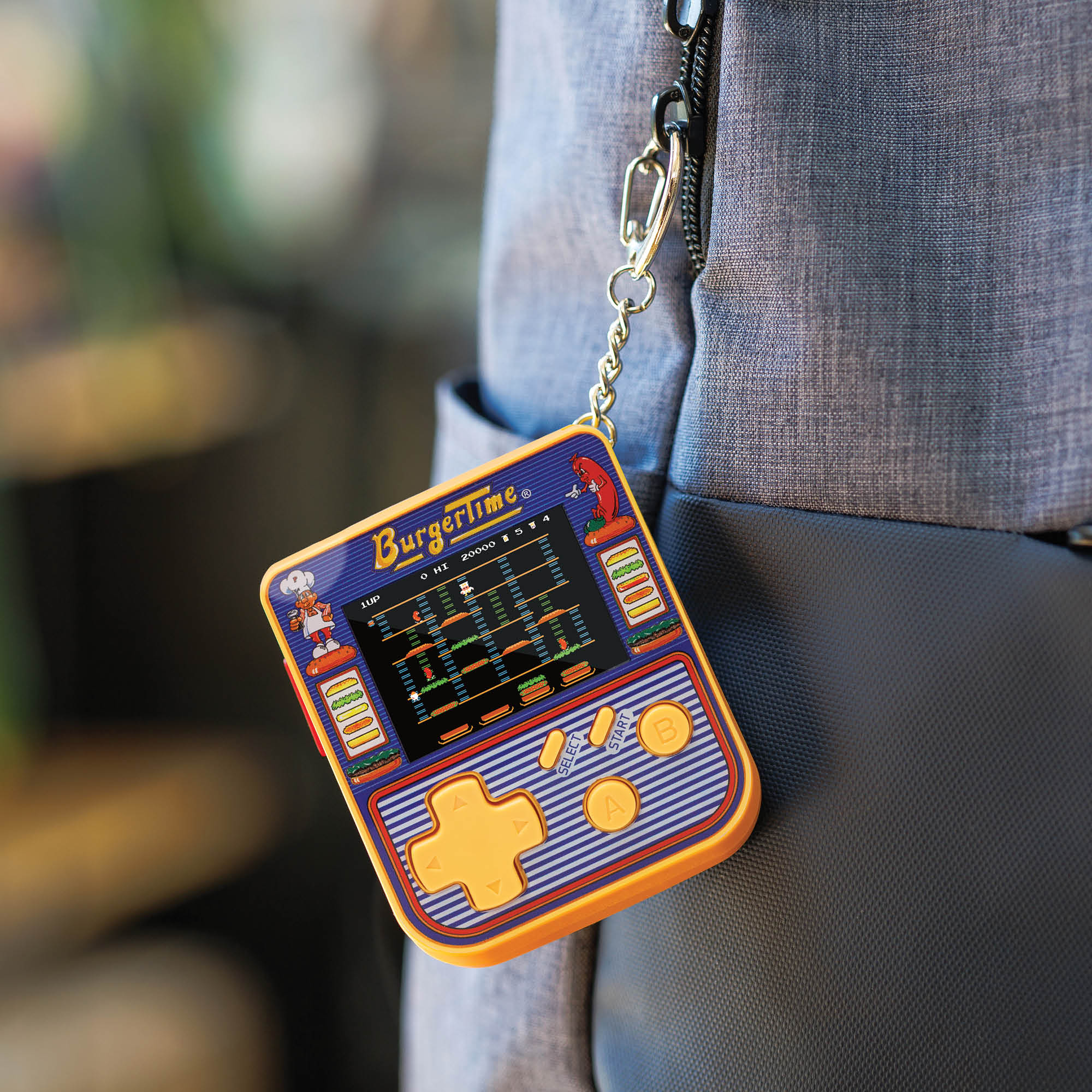 Supermicro Keychain Super Micro Burgertime Keychain Gamer