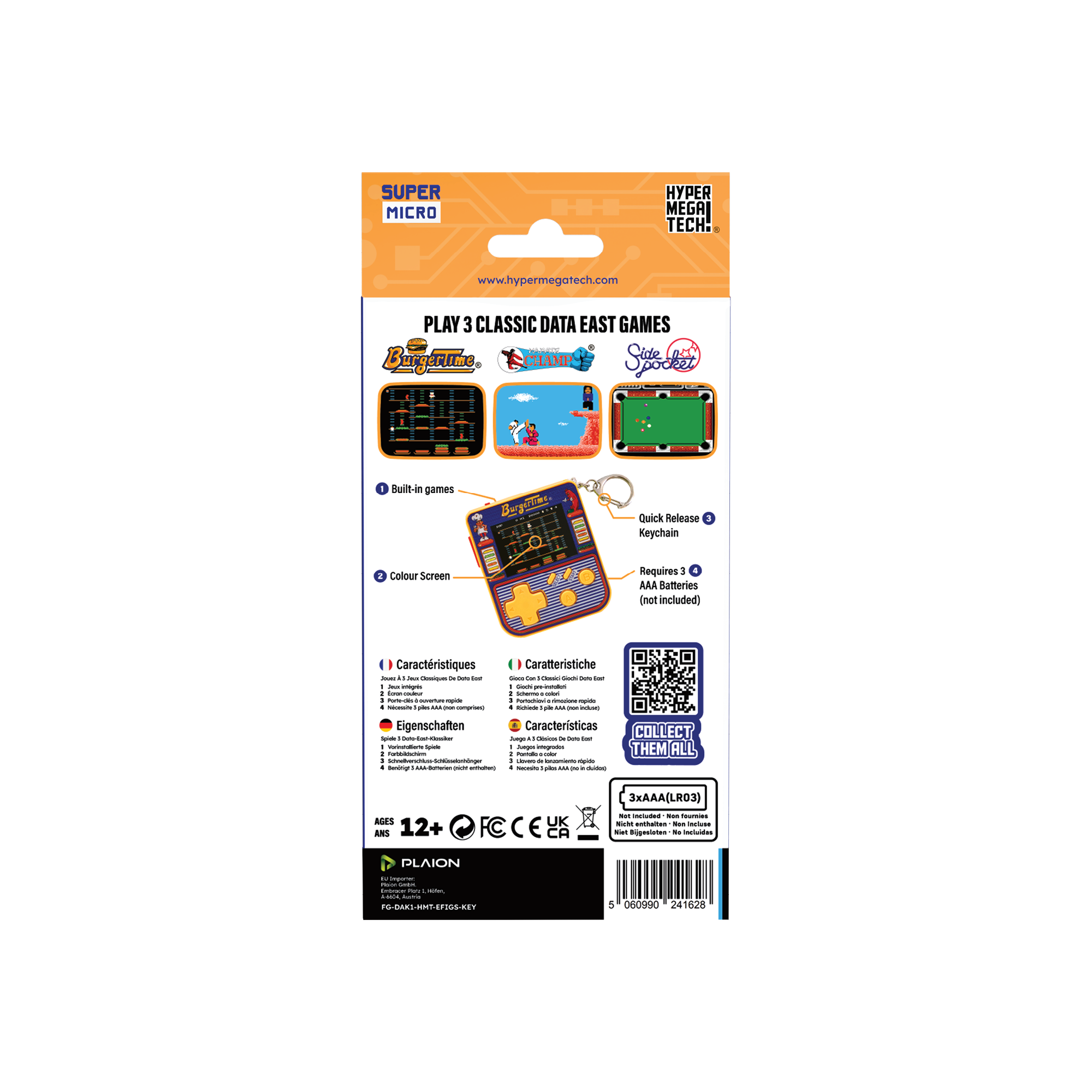 Super Micro Burgertime Keychain Gamer