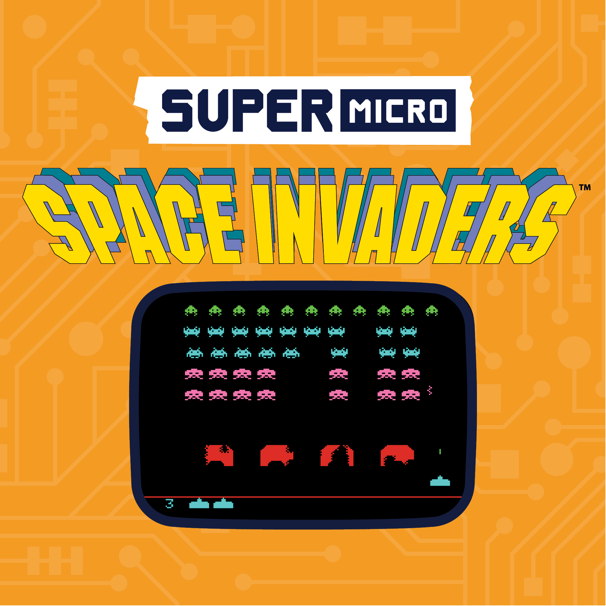 Super Micro Space Invaders Keychain Gamer