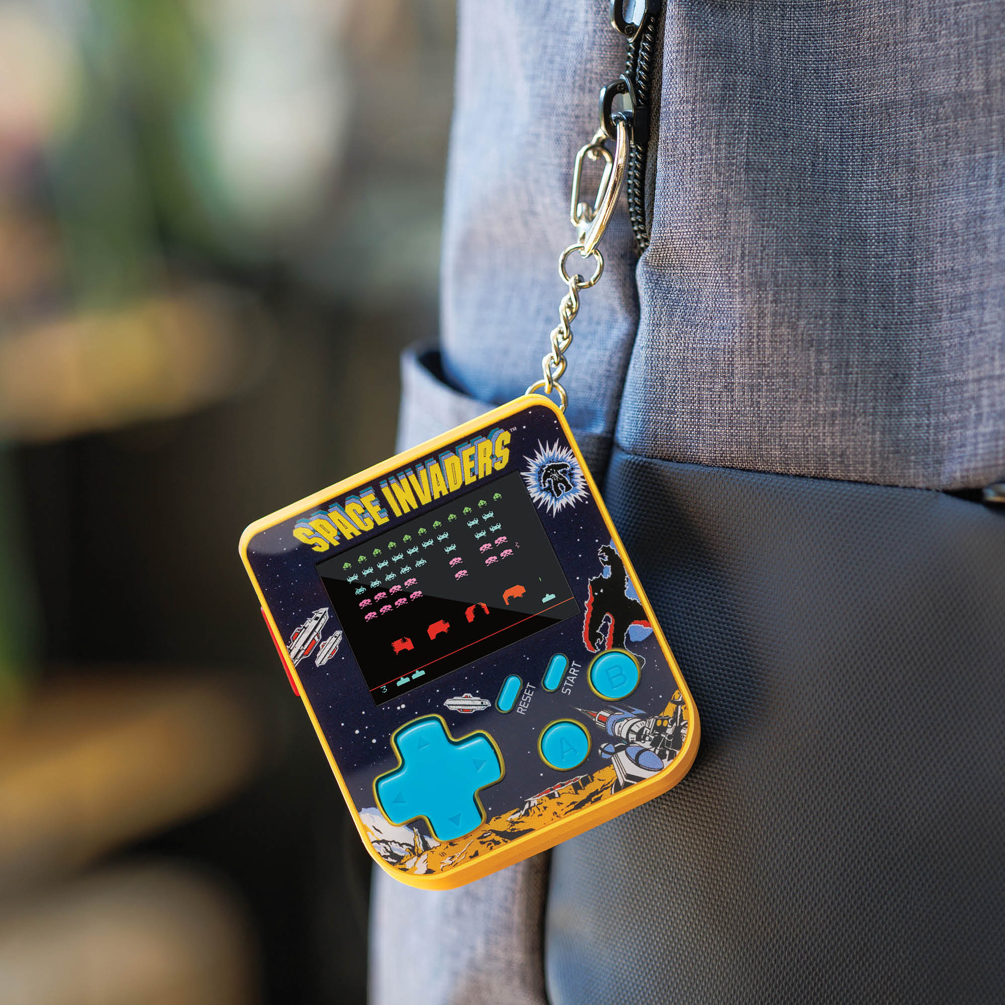 Supermicro Keychain Super Micro Space Invaders Keychain Gamer