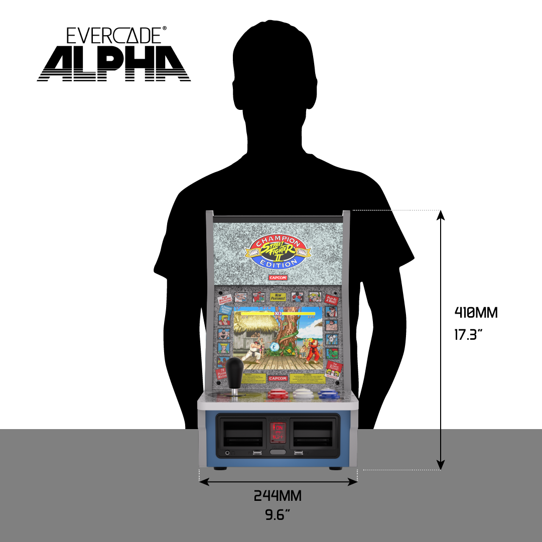 Evercade Alpha Street Fighter™ Deluxe Edition Bartop Arcade