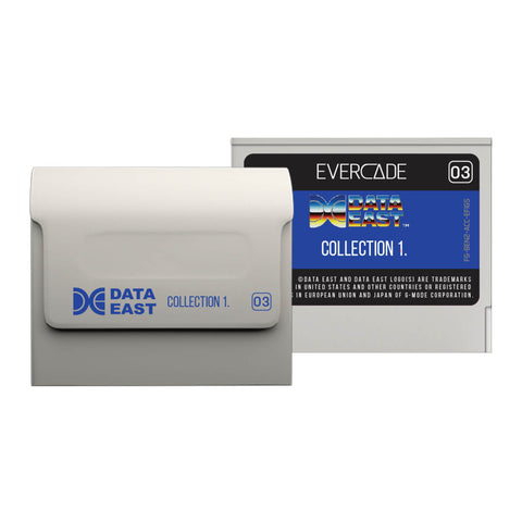 evercade data east collection 1 cartridge front and back