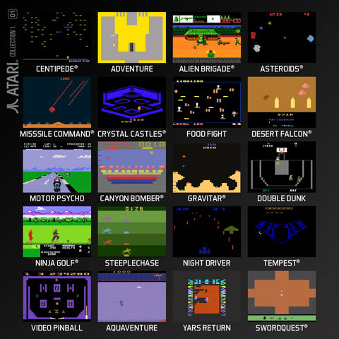 atari collection 1 evercade cartridge games screenshots