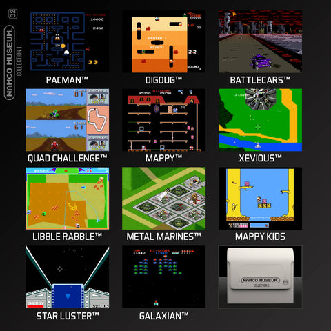 namco museum collection 1 evercade games screen shots