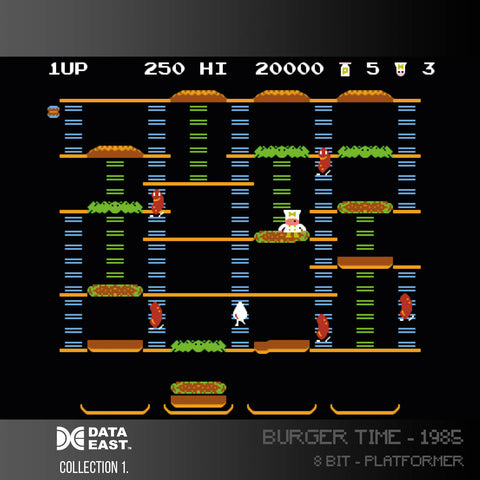 burger time screenshot for evercade