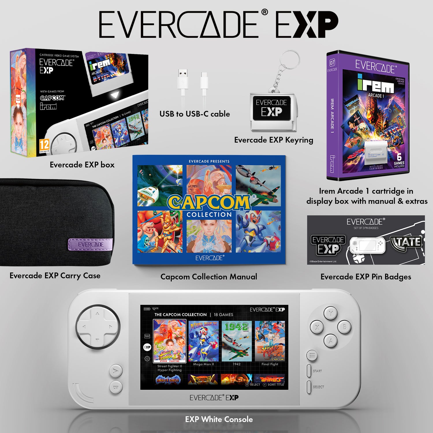 BLAZE Evercade EXP Carry Case - Protective Case For Evercade EXP Handheld Gaming Console