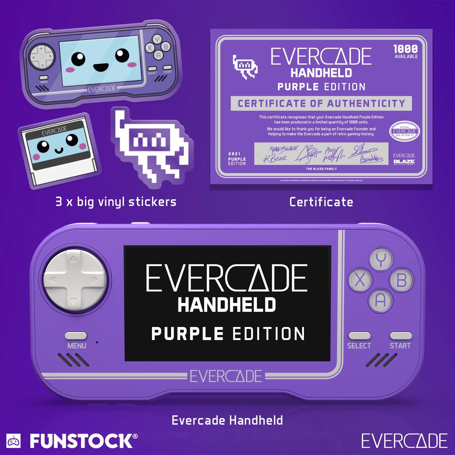 Evercade Handheld Purple Edition
