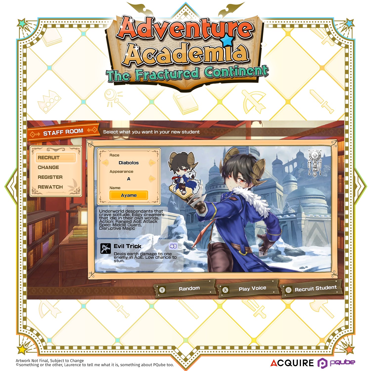 Adventure Academia: The Fractured Continent (PlayStation 4)