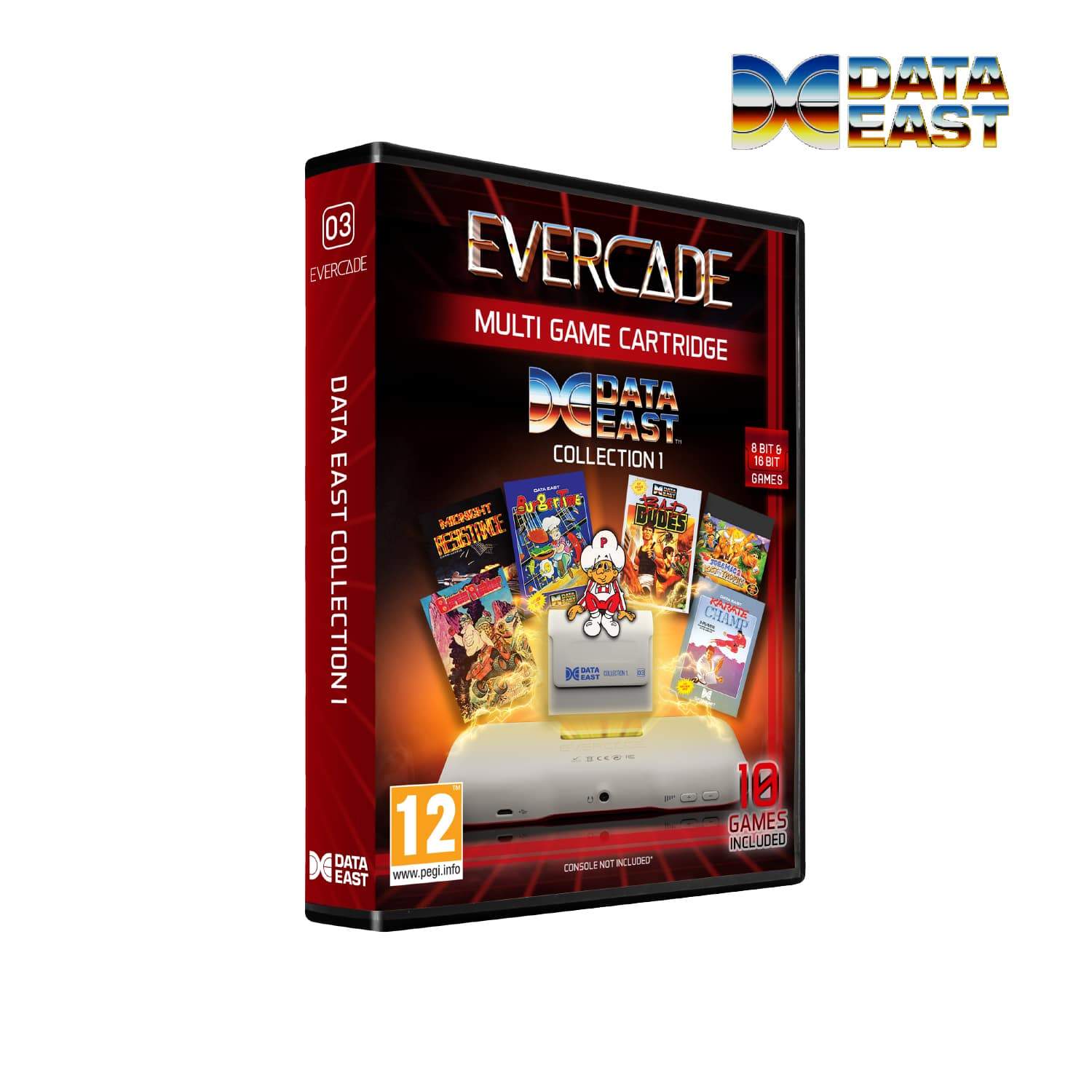 data east collection 1 evercade - front of box